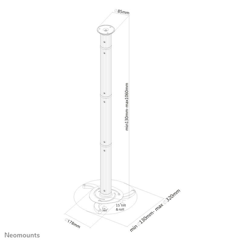 Neomounts projector plafondsteun