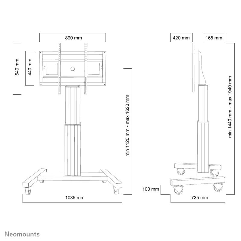 Newstar elektrisch verrijdbare trolley