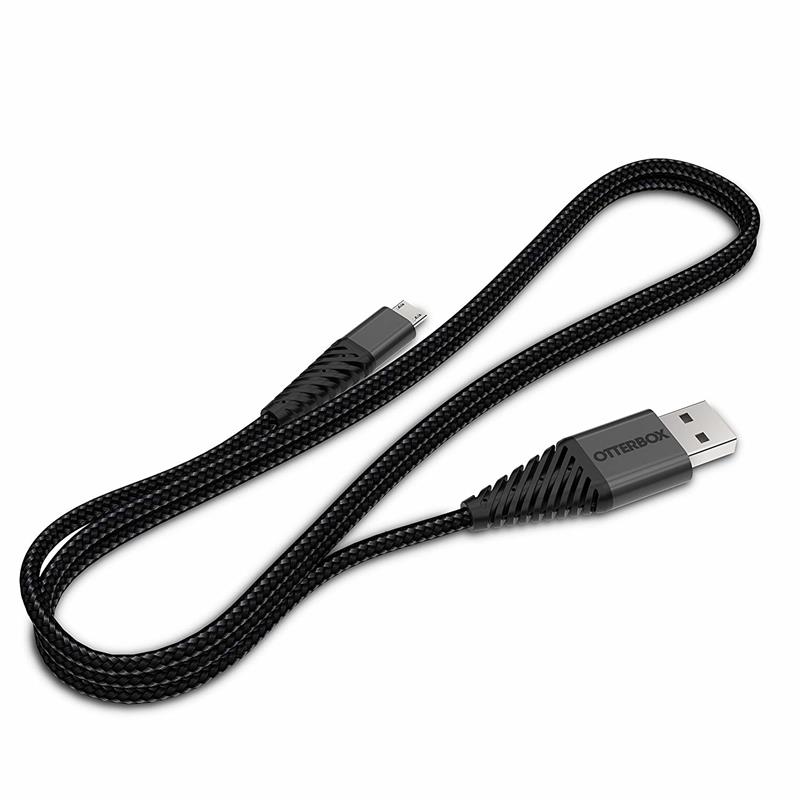 OtterBox Nylon Braided Charge Sync Cable Micro USB 2m Black