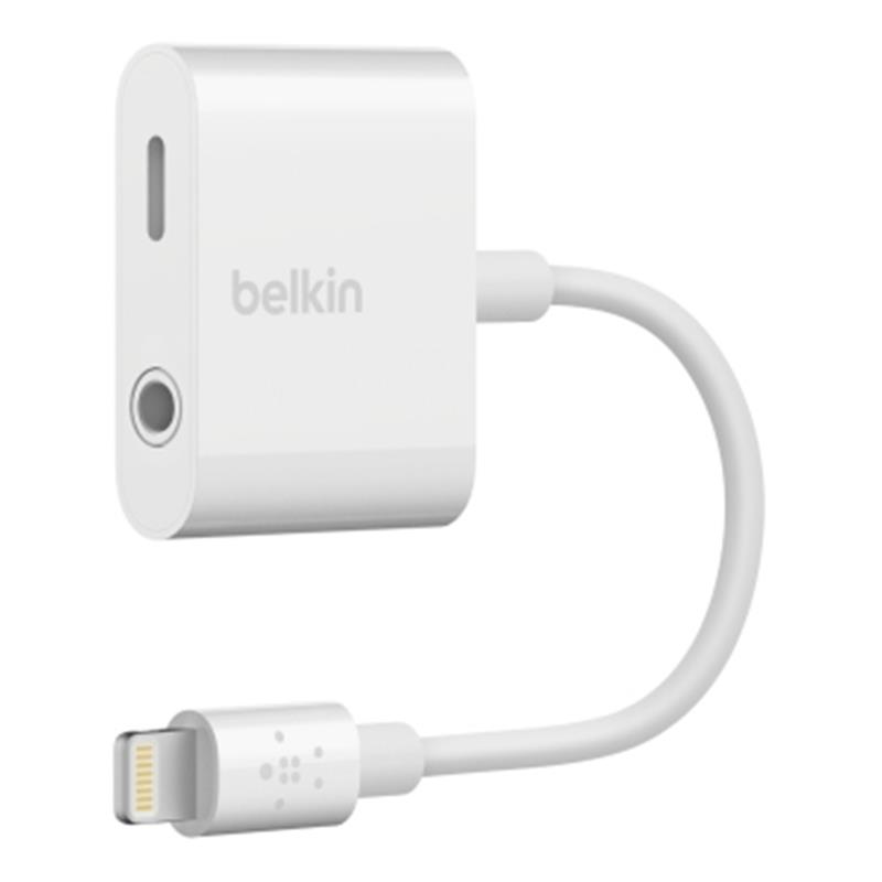 Belkin RockStar mobiele telefoonkabel Wit Lightning Lightning + 3.5mm