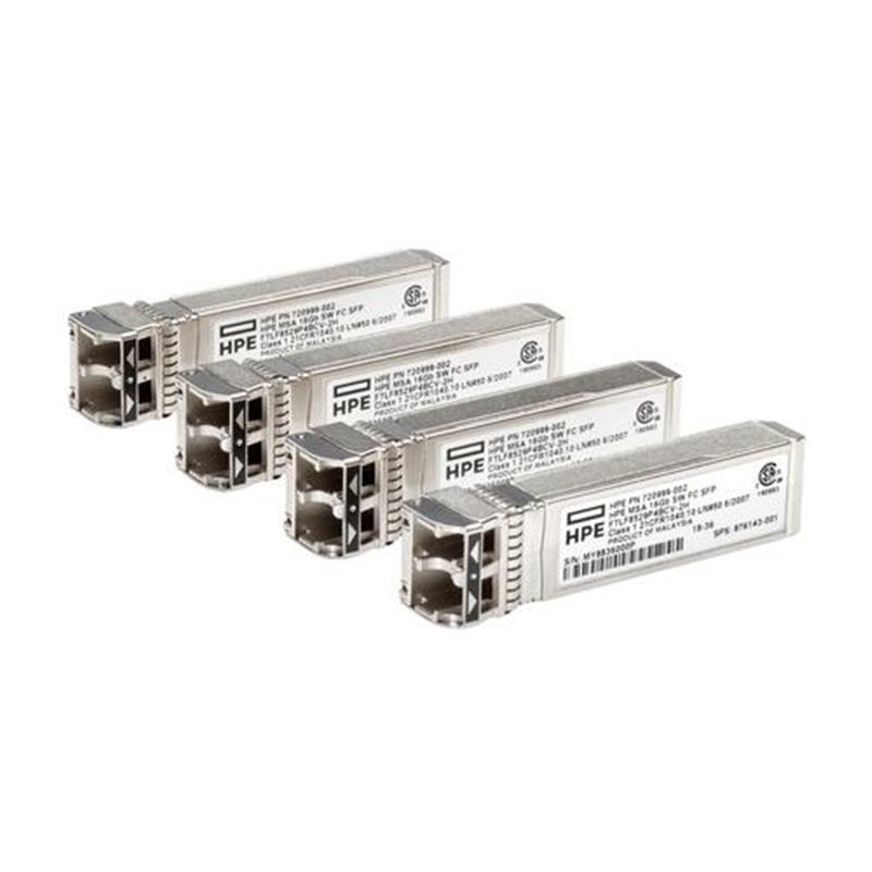 MSA 8Gb SW FC SFP 4pk XCV w 4x8Gb SFPs