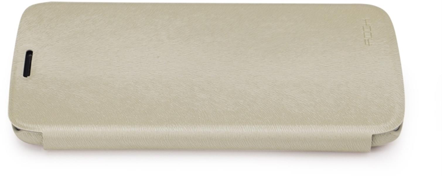 Rock Big City Leather Side Flip Case Samsung Galaxy Mega 6 3 I9200 Cream