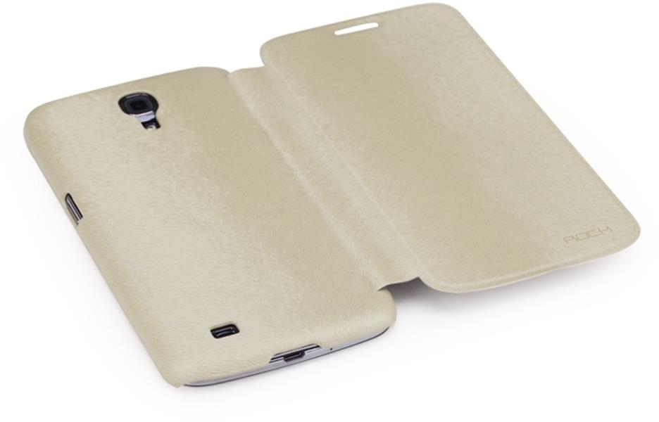 Rock Big City Leather Side Flip Case Samsung Galaxy Mega 6 3 I9200 Cream