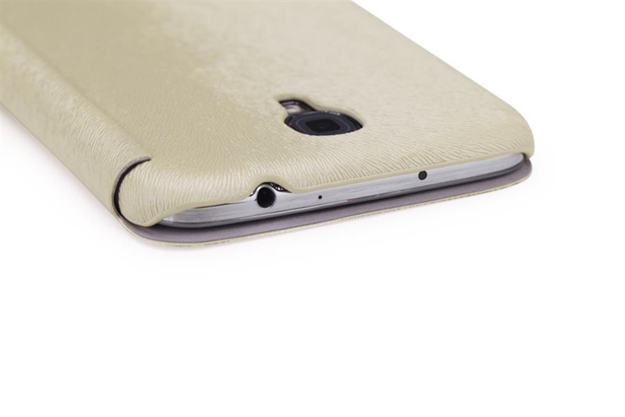 Rock Big City Leather Side Flip Case Samsung Galaxy Mega 6 3 I9200 Cream