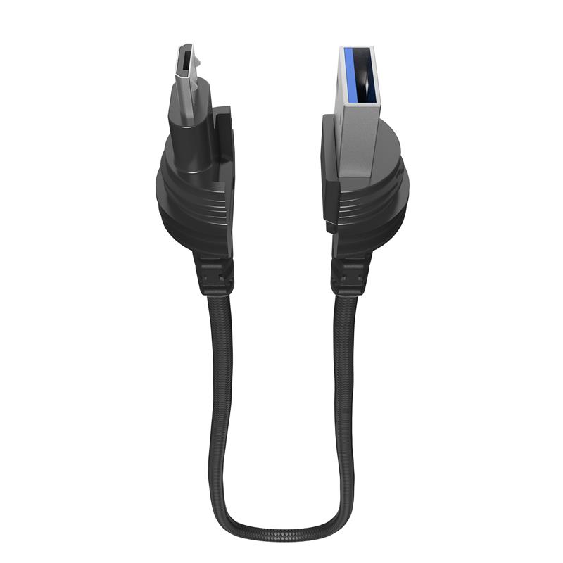 LifeProof USB-A to USB-Micro-B Laynard Cable 2.4 Amp, zwart