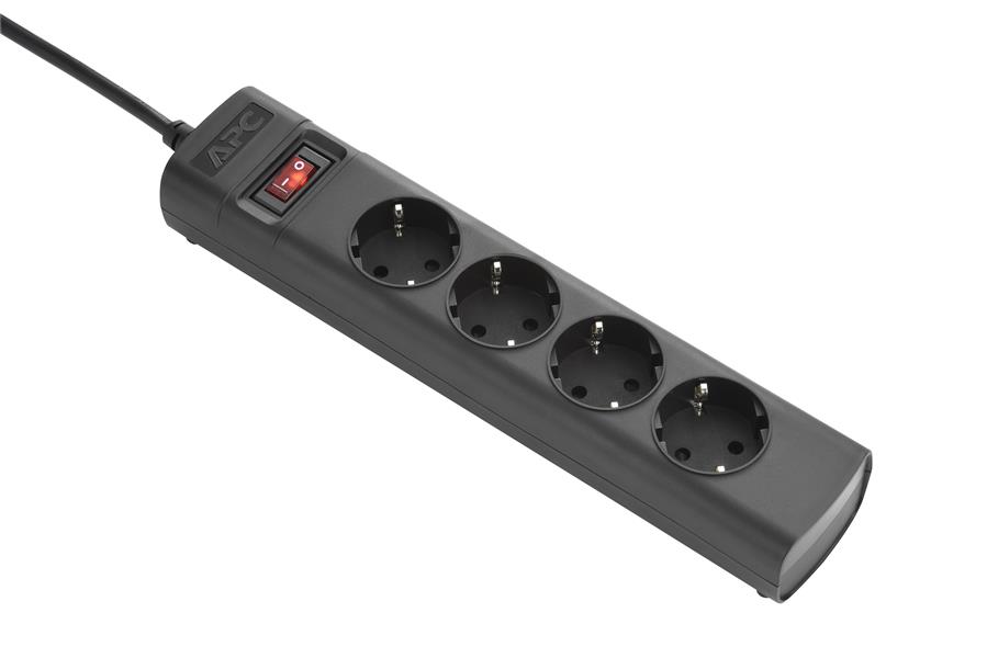 APC PDU, 10A, 230V, (4x) Stopcontact, locking C14 stekker