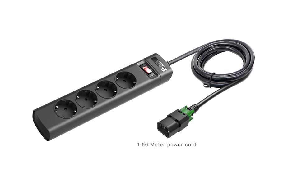 APC PDU, 10A, 230V, (4x) Stopcontact, locking C14 stekker