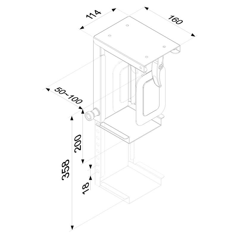 Neomounts cpu houder