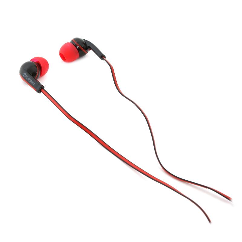 PLATINET IN-EAR EARPHONES MIC SPORT PM1031 RED 42945