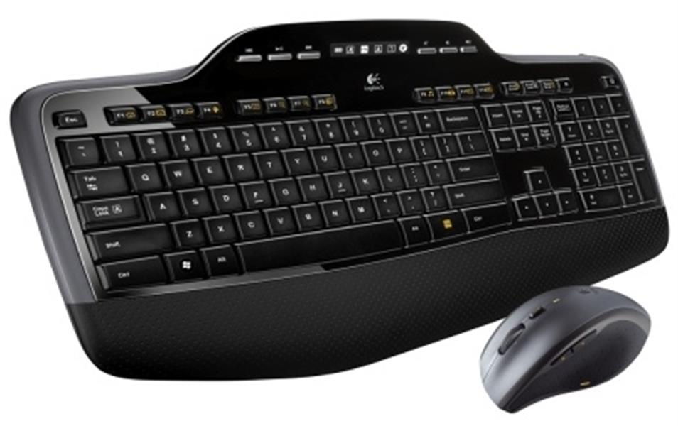 Logitech MK710 Performance toetsenbord Inclusief muis RF Draadloos AZERTY Frans Zwart