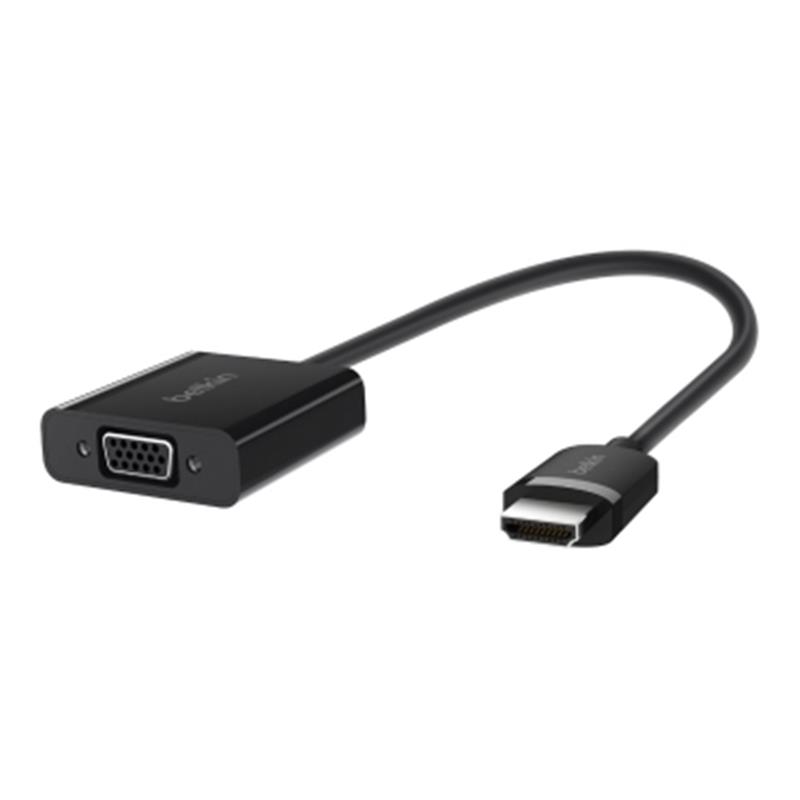 Belkin AV10170BT video kabel adapter 2,5 m VGA (D-Sub) HDMI Type A (Standaard) Zwart