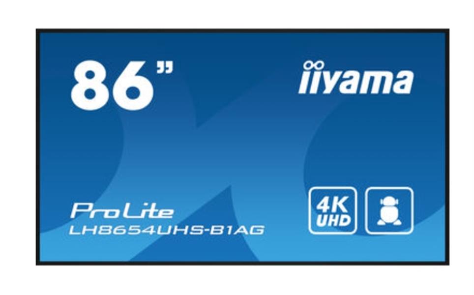 iiyama ProLite To Be Updated 2,17 m (85.6"") 3840 x 2160 Pixels 4K Ultra HD LED Zwart