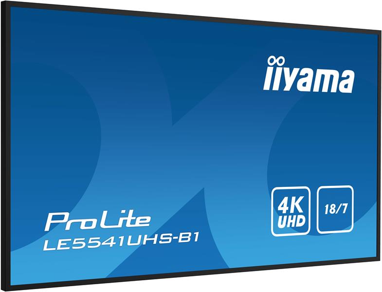 iiyama LE5541UHS-B1 beeldkrant Digitale signage flatscreen 138,7 cm (54.6"") LCD 350 cd/m² 4K Ultra HD Zwart 18/7