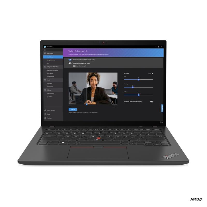 Lenovo ThinkPad T14 Laptop 35,6 cm (14"") WUXGA AMD Ryzen™ 5 PRO 7540U 16 GB LPDDR5x-SDRAM 512 GB SSD Wi-Fi 6E (802.11ax) Windows 11 Pro Zwart