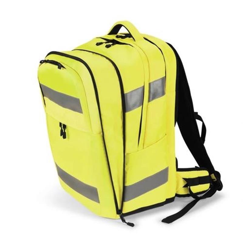 Dicota Hi-Vis rugzak Geel Polyethyleentereftalaat PET Thermoplastic polyurethaan TPU 