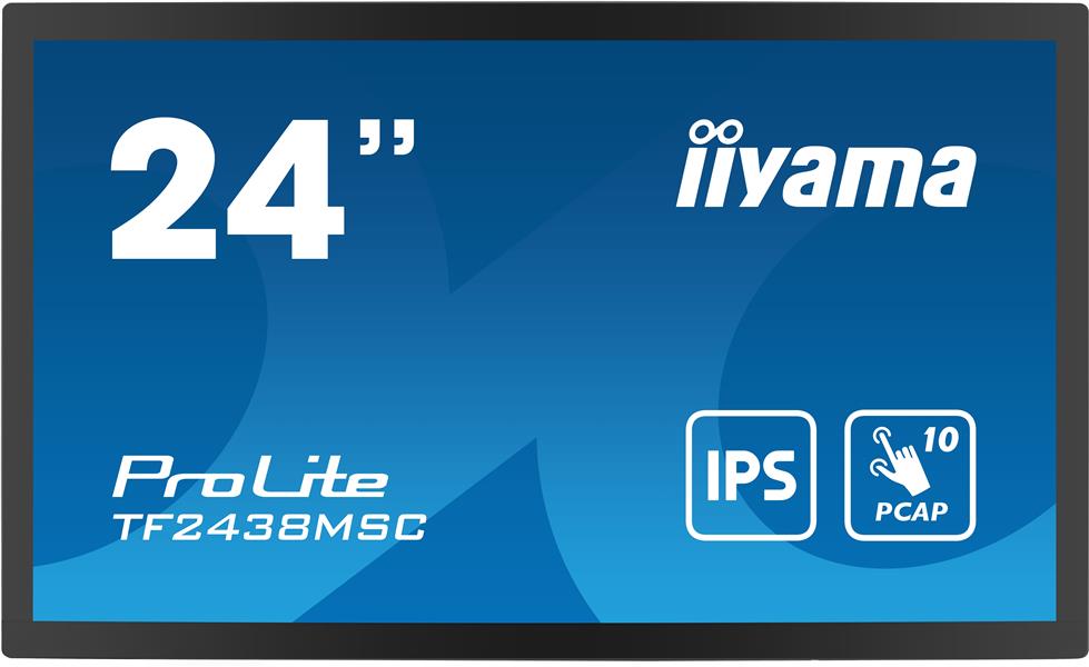 iiyama PROLITE Digitaal A-kaart 61 cm (24"") LED 600 cd/m² Full HD Zwart Touchscreen