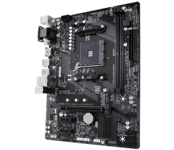 Gigabyte GA-A320M-S2H moederbord Socket AM4 Micro ATX AMD A320