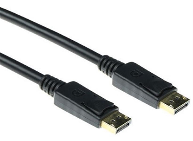 ACT 2 meter DisplayPort cable male - male, power pin 20 niet aangesloten