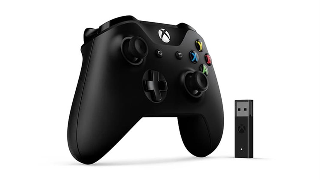 Microsoft Xbox Controller + Wireless Adapter Zwart Gamepad PC, Xbox One