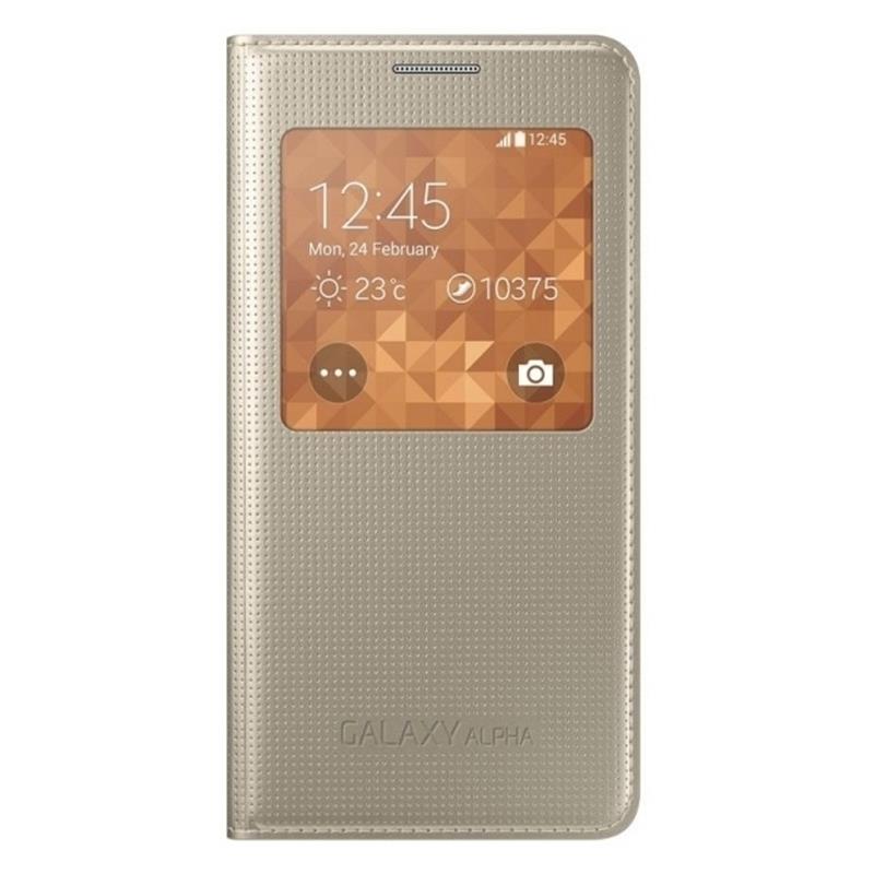  Samsung Smartview Cover Galaxy Alpha Gold