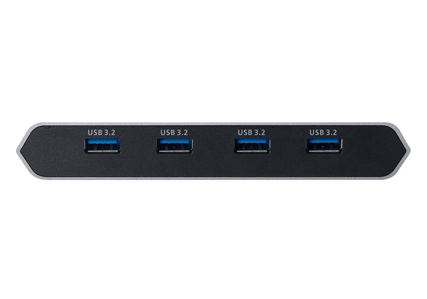 ATEN 2-Port 4K DisplayPort USB-C KVM Dock Switch met stroomdoorvoer