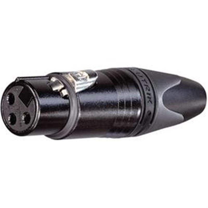 XLR cable socket 3 N/A XX soldeer connecties Zwart