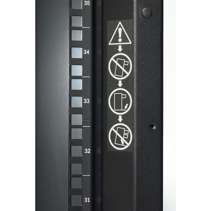 APC NetShelter SX 42U 750mm(b) x 1070mm(d) 19"" IT rack, behuizing met zijpanelen, zwart