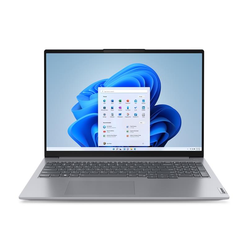 Lenovo ThinkBook 16 Laptop 40,6 cm (16"") WUXGA Intel® Core™ i5 i5-1335U 16 GB DDR5-SDRAM 512 GB SSD Wi-Fi 6 (802.11ax) Windows 11 Pro Grijs
