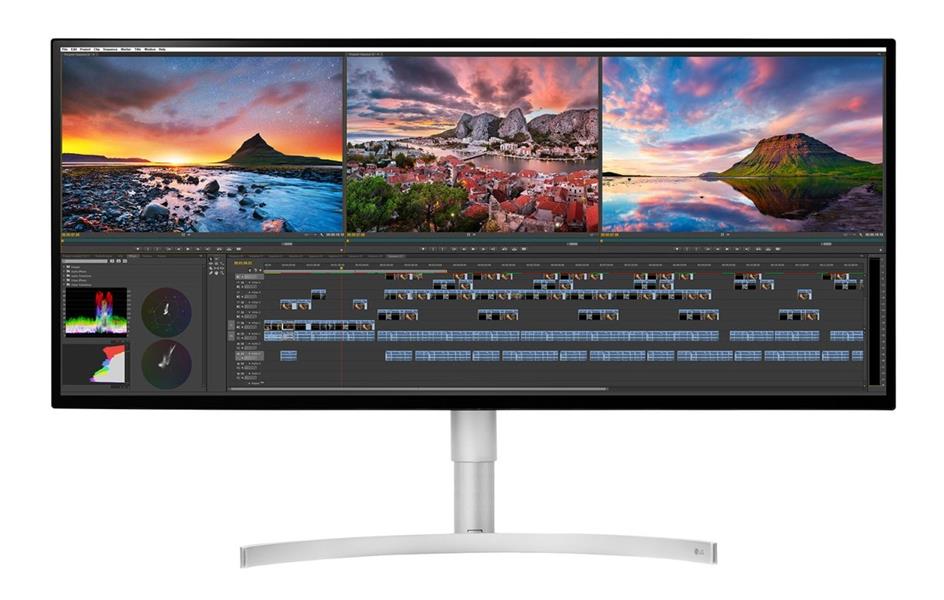 LG 34WK95U-W computer monitor 86,4 cm (34"") 5120 x 2160 Pixels 5K Ultra HD LED Zwart, Zilver, Wit