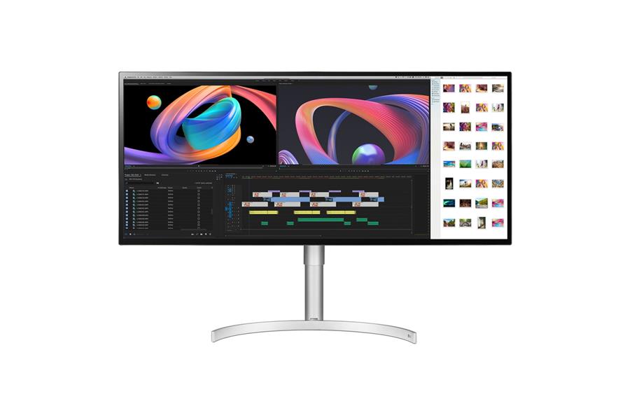 LG 34WK95U-W computer monitor 86,4 cm (34"") 5120 x 2160 Pixels 5K Ultra HD LED Zwart, Zilver, Wit