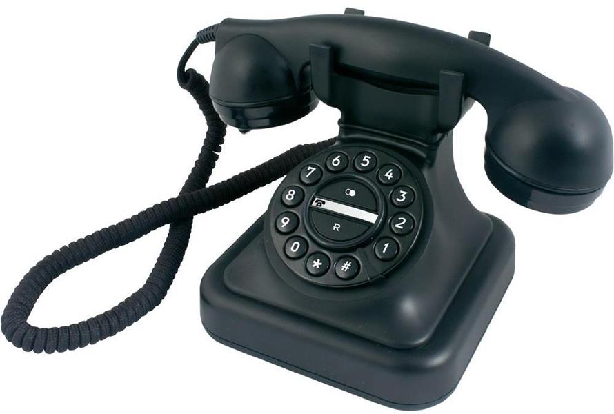 Profoon Retro Telefoon Black