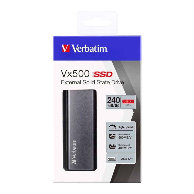 Verbatim Vx500 externe SSD USB 3.1 Gen 2 240 GB