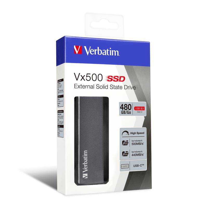 Verbatim Vx500 externe SSD USB 3.1 Gen 2 480 GB