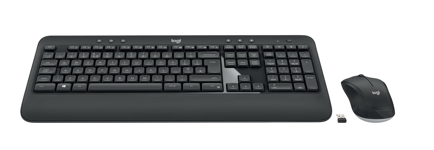 Logitech Advanced MK540 toetsenbord Inclusief muis RF Draadloos QWERTZ Slovaaks Zwart, Wit