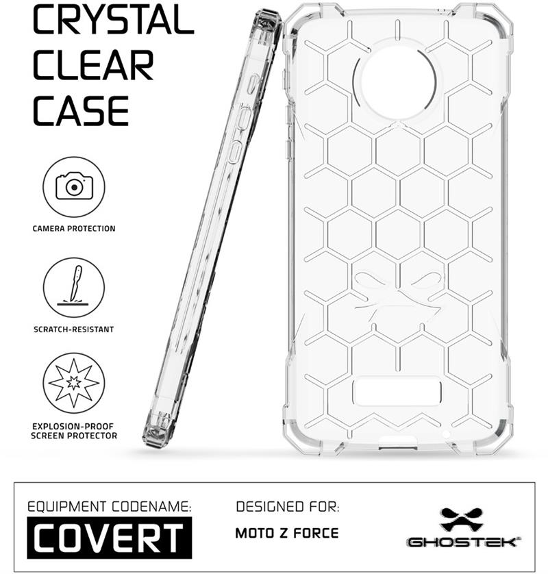 Ghostek Covert Protective Case Motorola Moto Z Clear