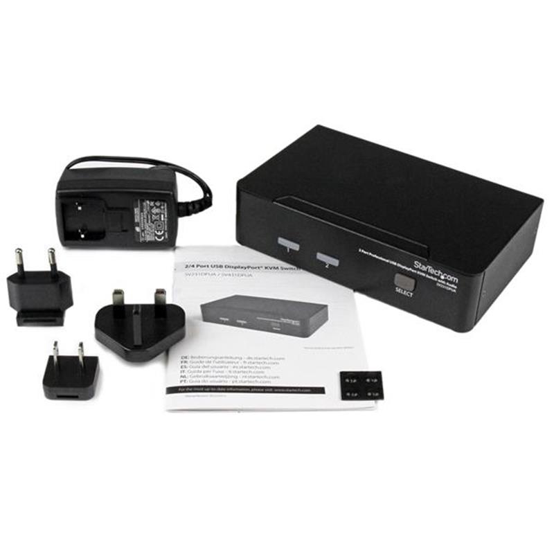StarTech.com 2-poort Professionele USB DisplayPort KVM-Switch met Audio