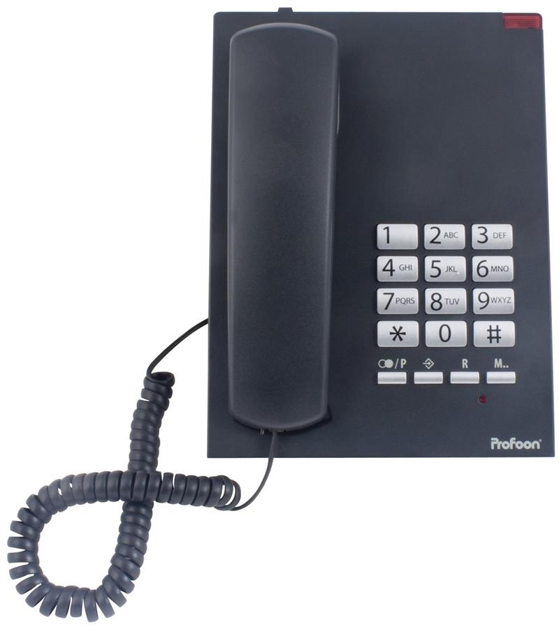  Profoon Bureautelefoon Black