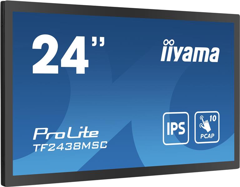 iiyama PROLITE Digitaal A-kaart 61 cm (24"") LED 600 cd/m² Full HD Zwart Touchscreen