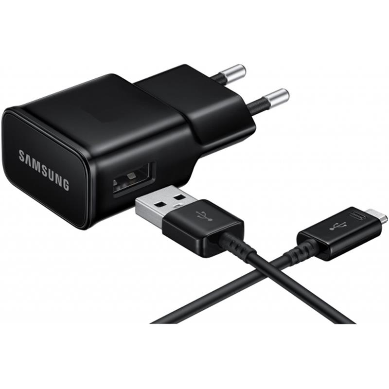 EP-TA12EBE Samsung Travel Charger incl USB-C Cable 2 0A Black Bulk