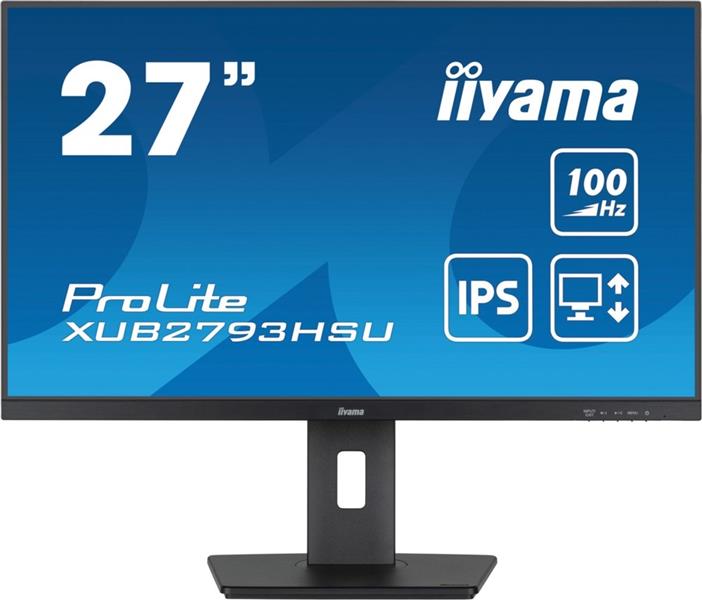 iiyama ProLite computer monitor 68,6 cm (27"") 1920 x 1080 Pixels Full HD LED Zwart