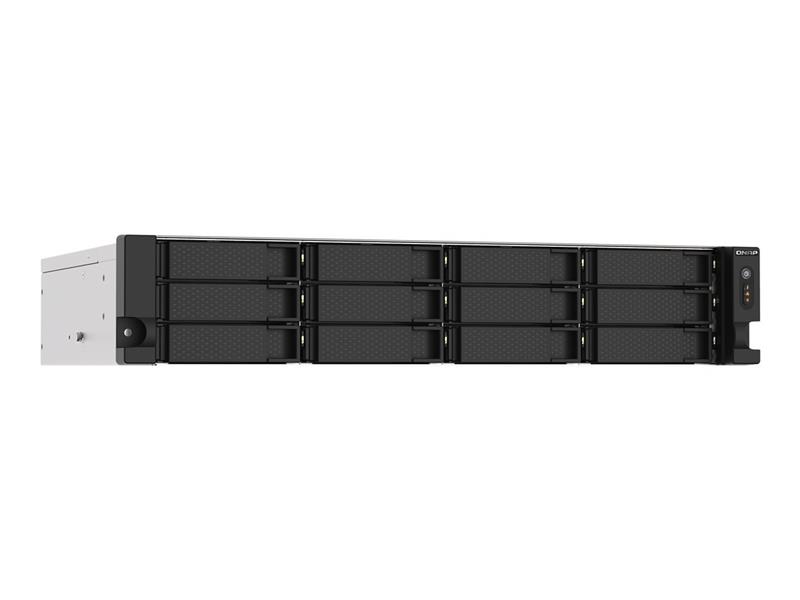 QNAP TS-1273AU-RP-8G data-opslag-server NAS Rack (2U) Ethernet LAN Aluminium, Zwart V1500B