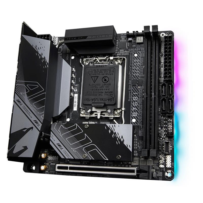 Gigabyte B760I AORUS PRO DDR4 moederbord Intel B760 Express LGA 1700 mini ITX