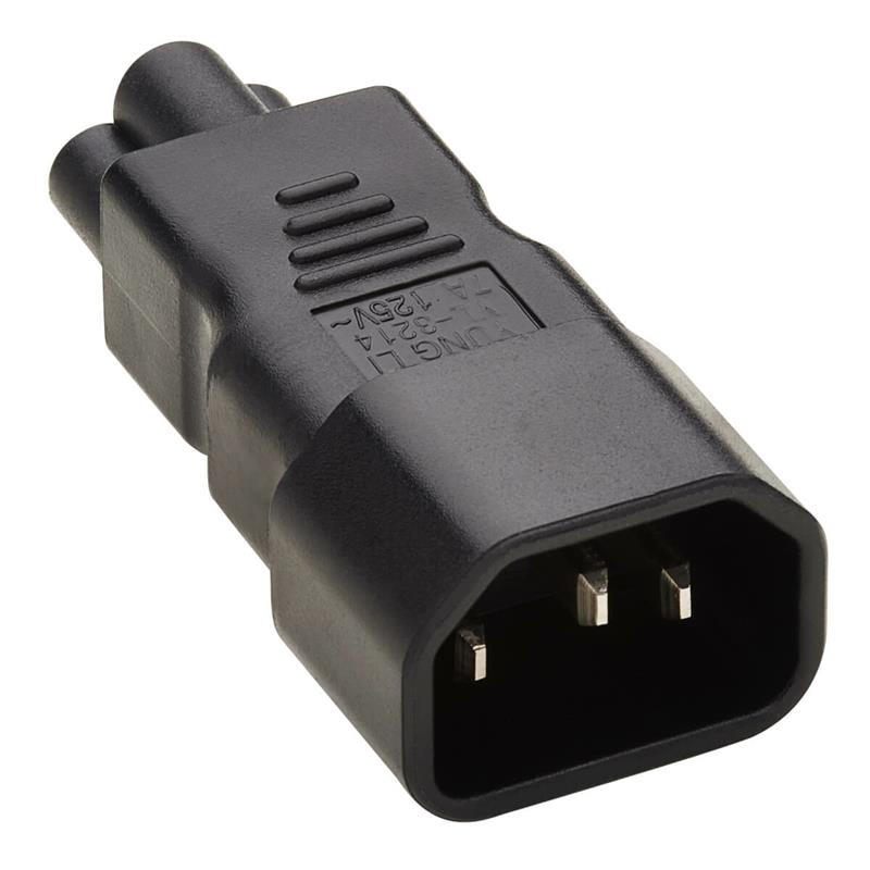 Tripp Lite P014-000 netstekker adapter C14 C6 Zwart