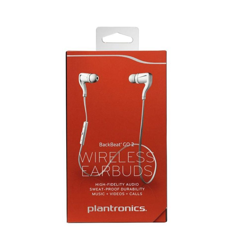 Plantronics Backbeat Go2 wireless In-Ear headphone, white
