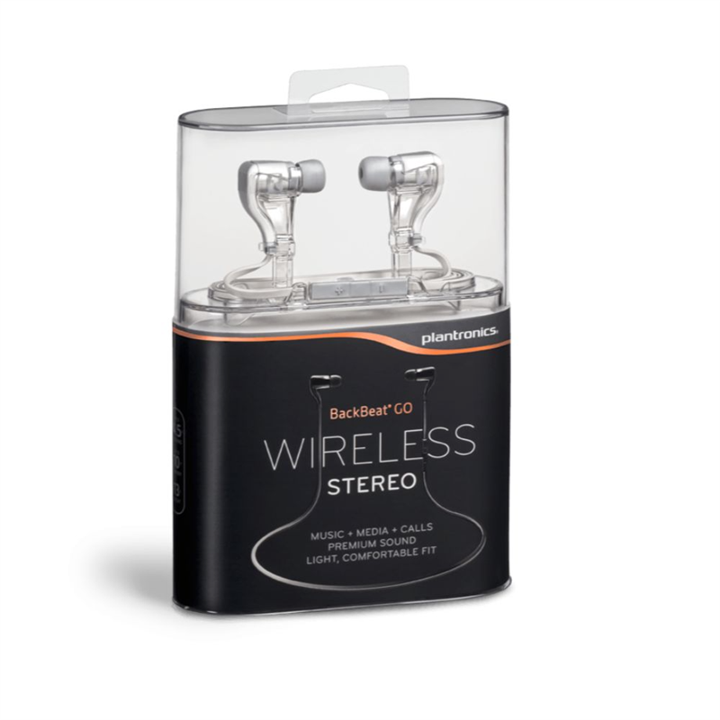 Plantronics Backbeat Go2 wireless In-Ear headphone, white