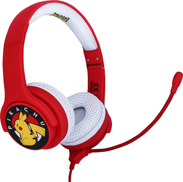 Pokemon Pikachu Kinder Headset met Microfoon - Rood