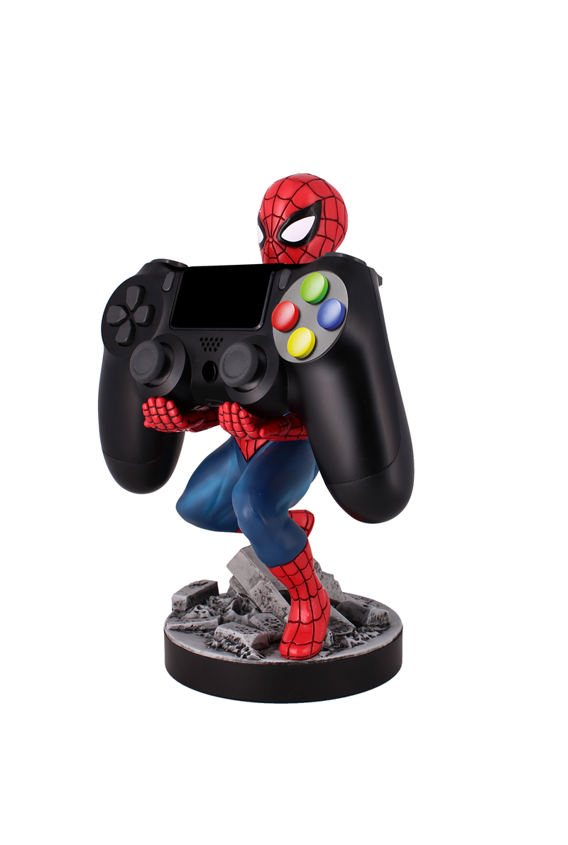 Cable Guy - Spider-Man telefoonhouder - game controller stand met usb oplaadkabel 8 inch