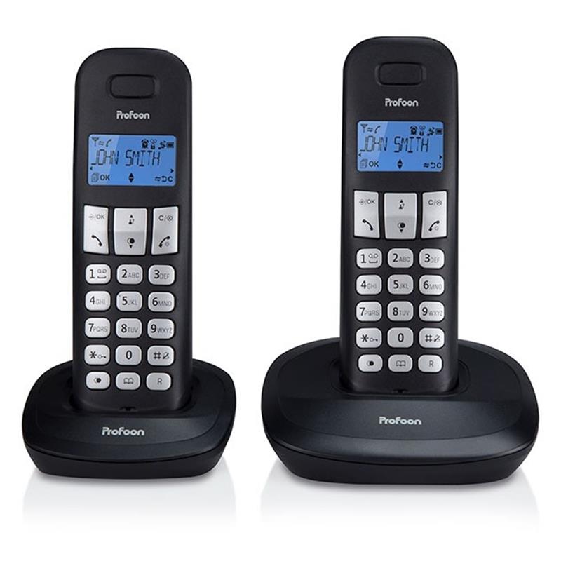  Profoon DECT Telefoon Duo Black