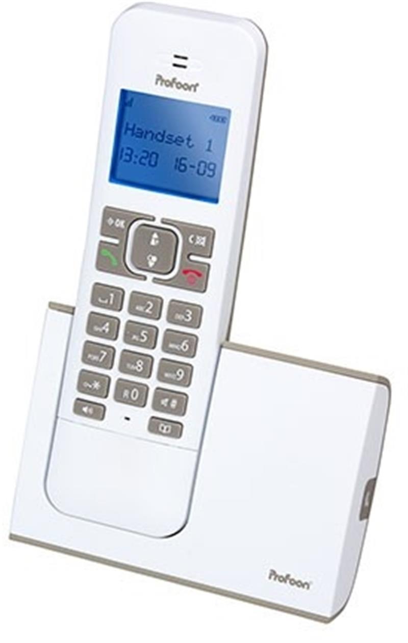  Profoon DECT Telefoon White Taupe