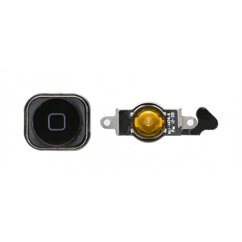 Replacement Home Button Flex Cable incl Home Button for Apple iPhone 5 Black OEM